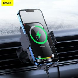 Baseus Car Phone Holder Infrared 15W QI Wireless Phone Charger