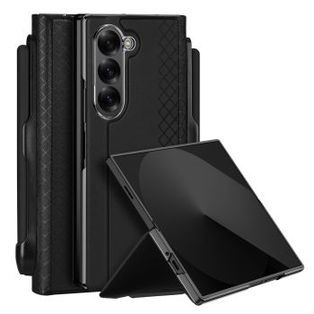 DUX DUCIS Bril Series PU Leather Case with Pen Holder for Samsung Galaxy Z Fold6