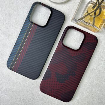 Colorful Aramid Carbon Fiber MagSafe Case for iPhone 16 Series