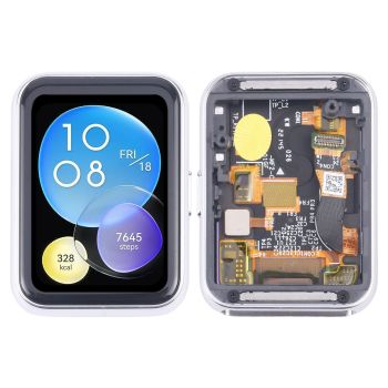 LCD Screen Digitizer Full Assembly with Frame for Huawei Watch Fit 2