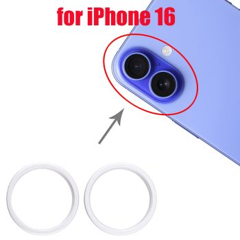 Rear Camera Glass Lens Metal Outside Protector Hoop Ring for iPhone 16