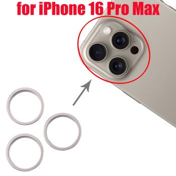 Rear Camera Glass Lens Metal Outside Protector Hoop Ring for iPhone 16 Pro Max