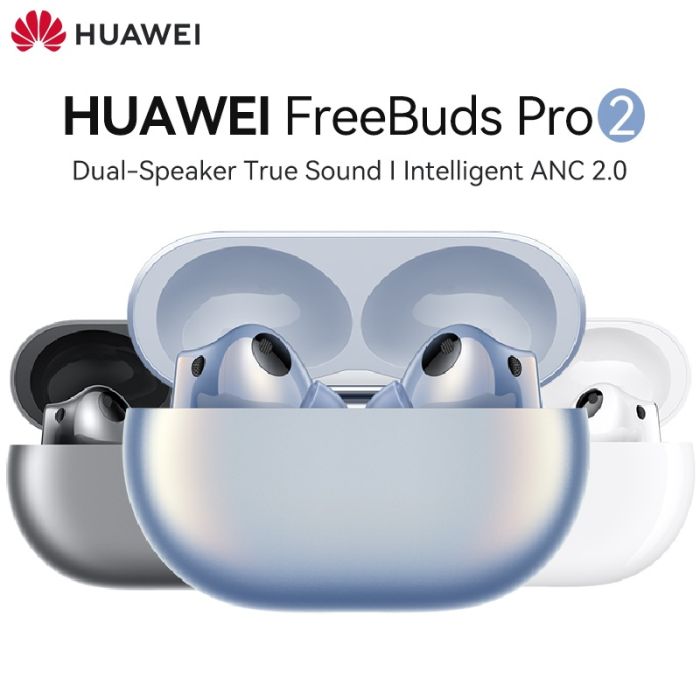 HUAWEI FreeBuds Pro 2 Dual Speaker with True Sound, Pure Voice, Intelligent  ANC 2.0, Triple Adaptive EQ, HWA and Hi-Res Wireless Certification EU/UK