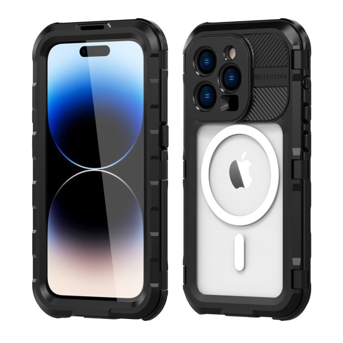Black Waterproof iPhone 14 Pro Max Cover