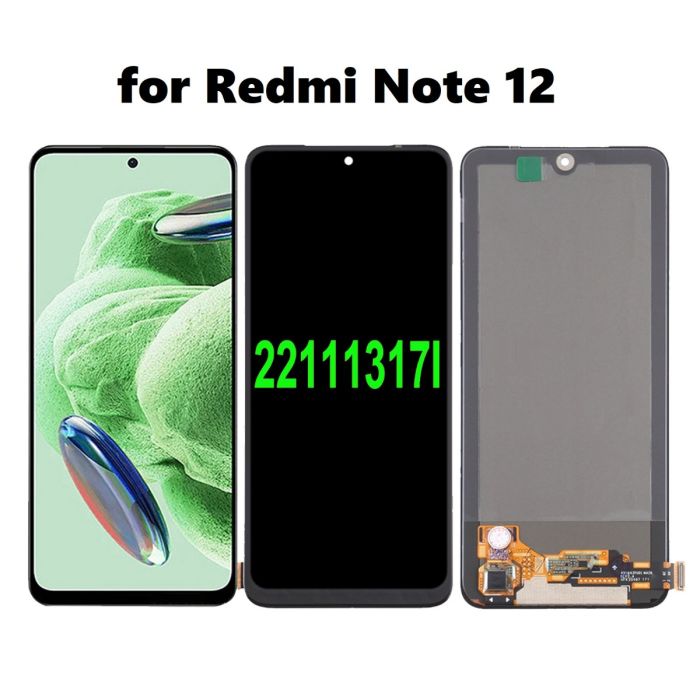 Xiaomi Redmi Note 12 Original LCD Screen Digitizer Assembly
