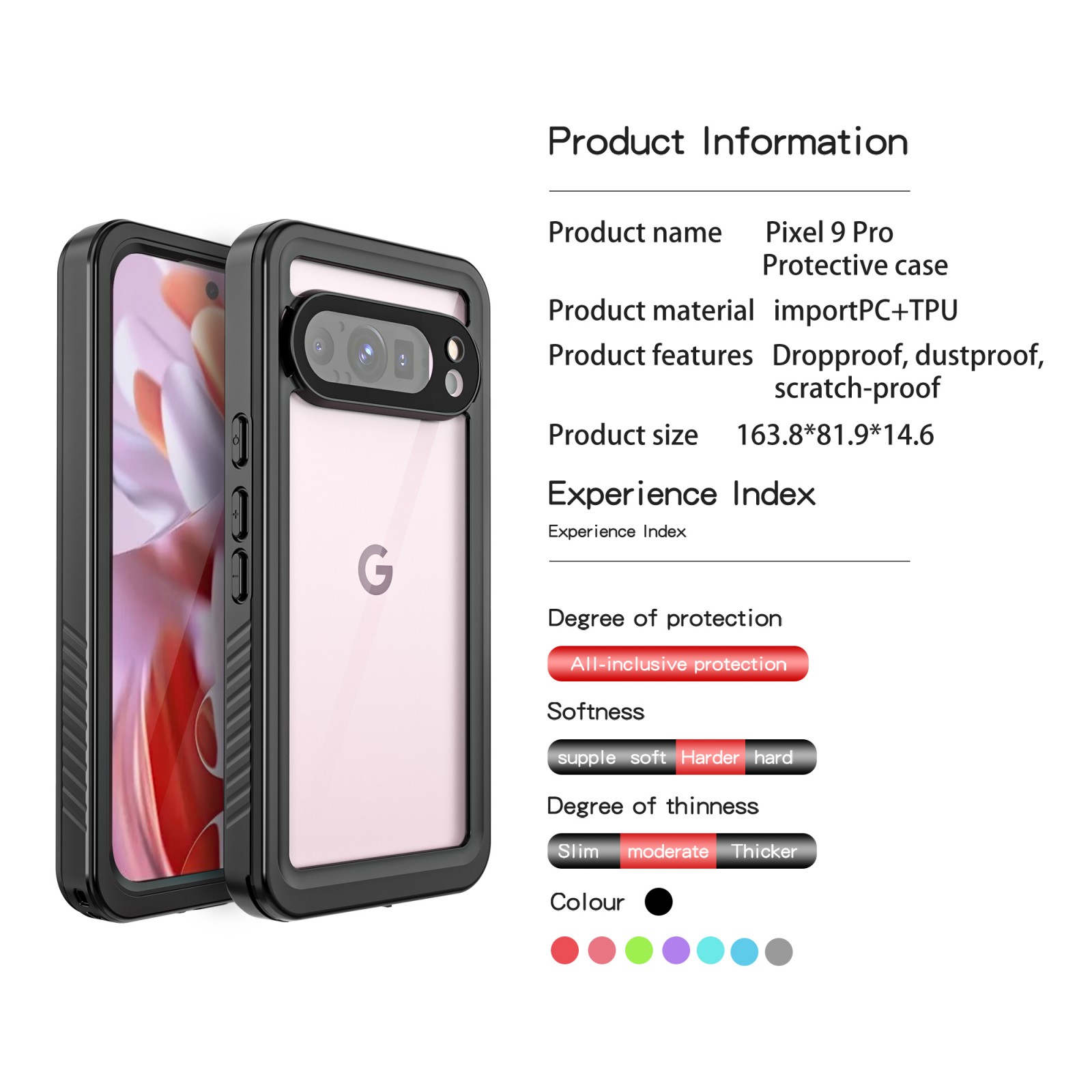  Google Pixel 9 Pro Waterproof Case 