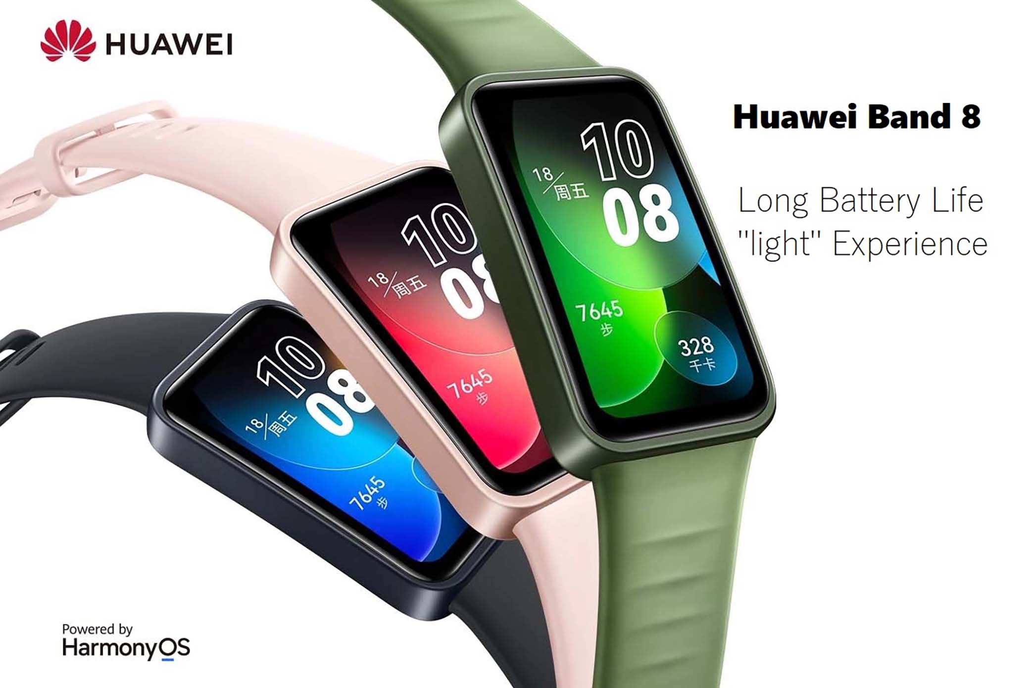 Huawei Band 8 Smart Band,Sleep detection Bracelet，100 Sport modes  Smartwatch，New upgrades are thinner and lighter Smart Watch