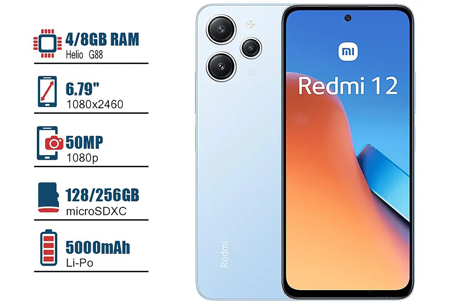 Il Telefonino - Xiaomi Redmi 12 8 g ram - 256Gb