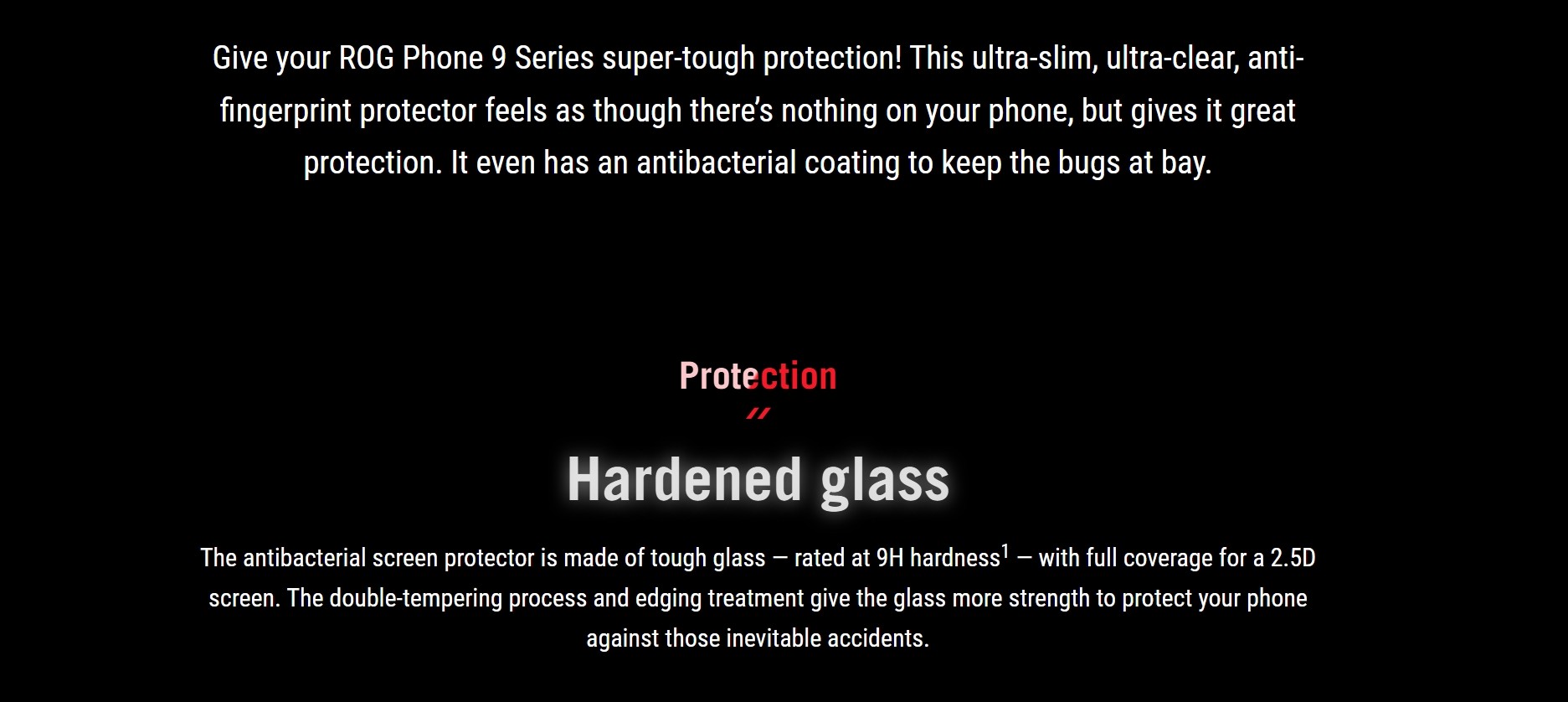 rog phone 9 pro glass screen protector