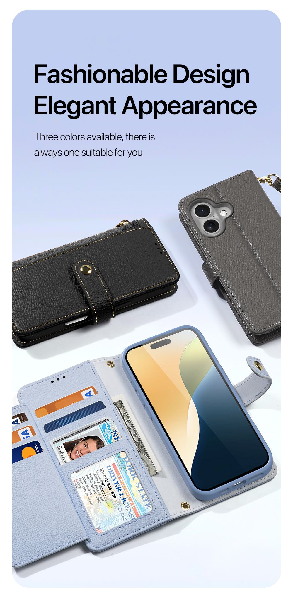 iPhone 16 Plus Wallet Case