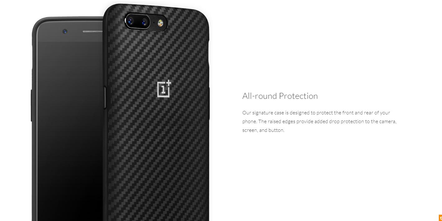 Oneplus 5 case karbon