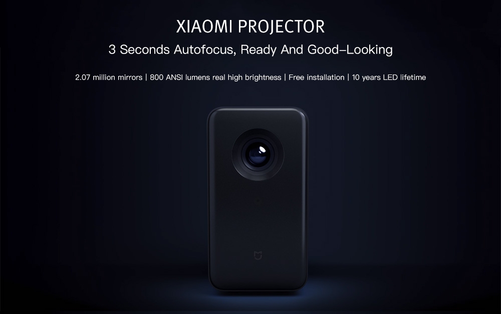 Xiaomi Mijia Mini Projector DLP Portable 1920*1080 Support 4K Video WI –  Mentec