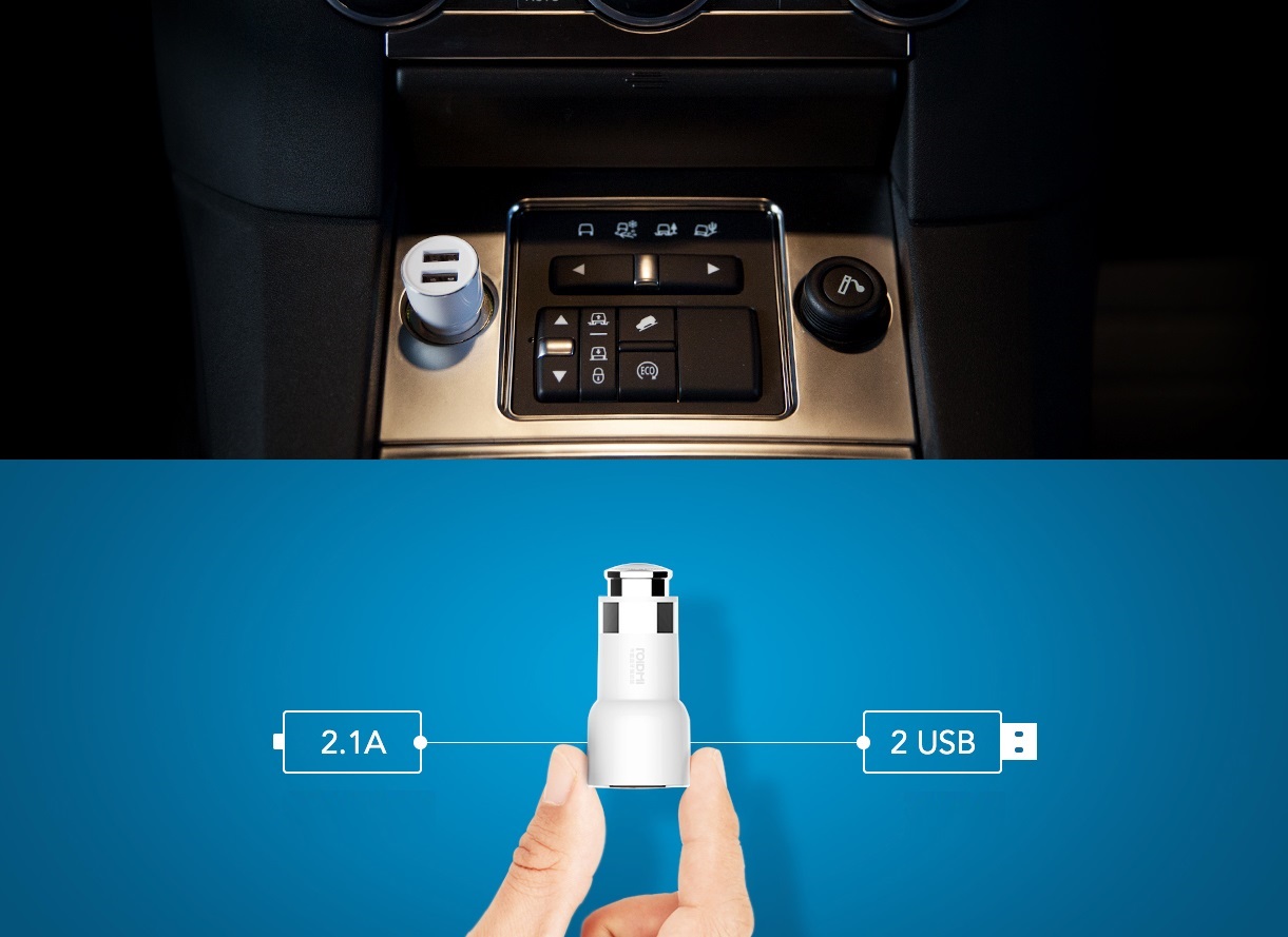 Roidmi Dual USB Car Charger